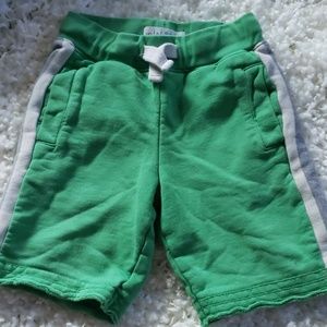Mini Boden green shorts boys 3